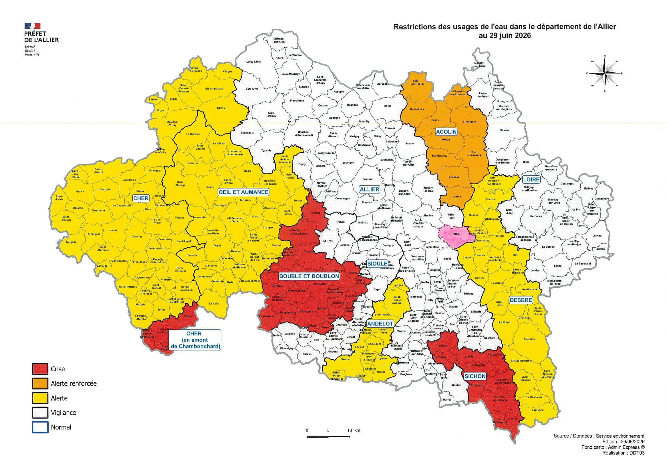 Restrictions usage eau 29.06.26